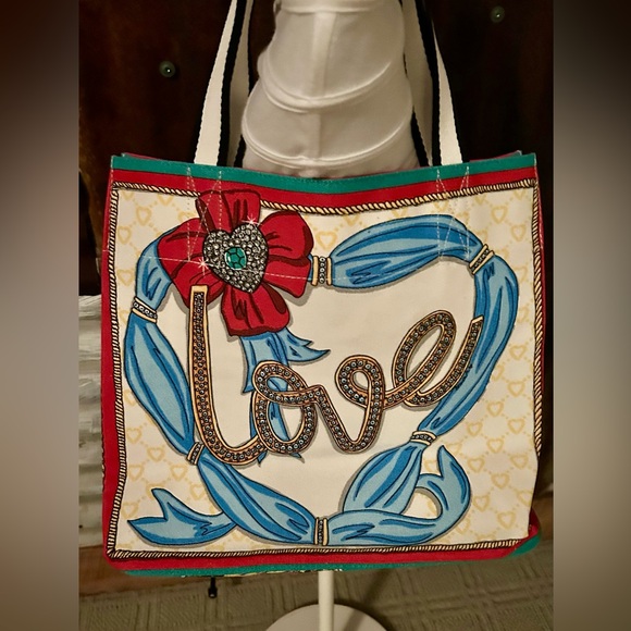 NWT-Brighton “SPARKLE and SHINE” Colorful Illustrated Tote Bag - Picture 6 of 9